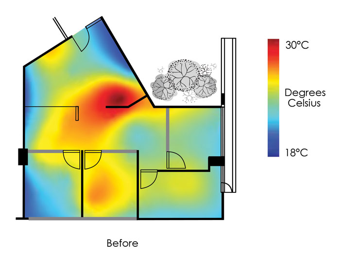 Airconnect Heat Map Office Before